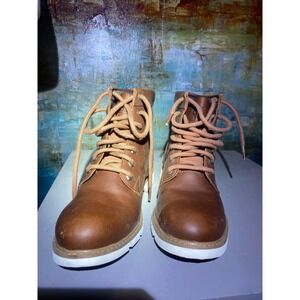 Timberland SensorFlex Brown Leather Lace Up Ankle Boots Womens 7 8541B A2416